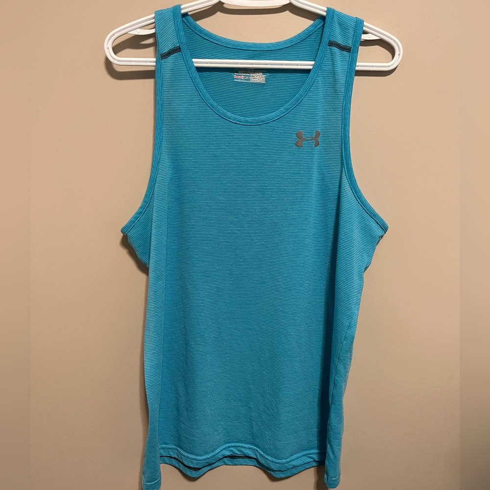 Under Armour Blue Athletic Tank Top, size M